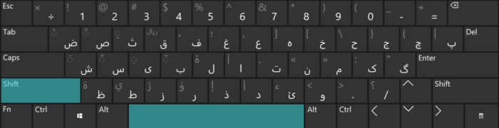 نیم فاصله در لینوکس و مک